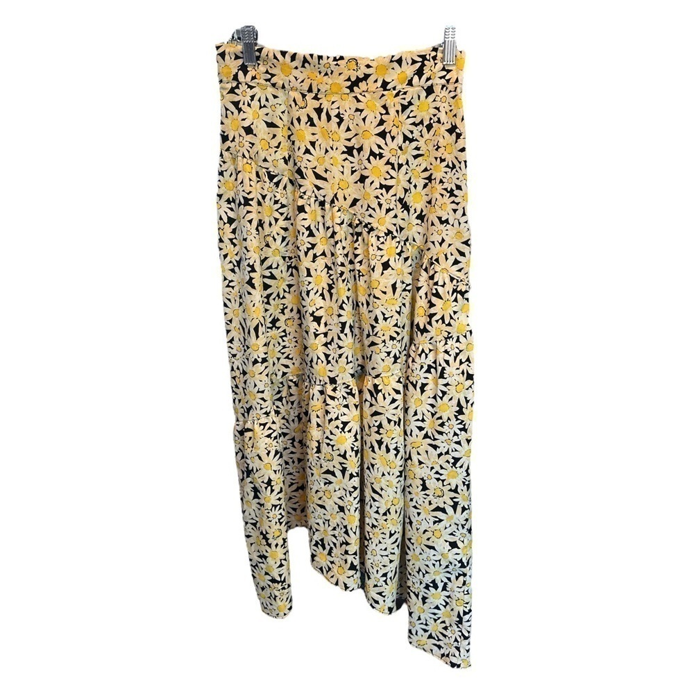 Topshop Floral Midi Skirt Size: 6